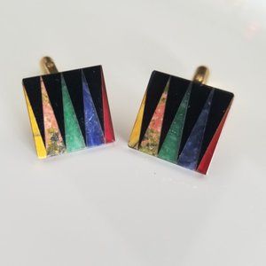 Hayward Vintage Men's Stone Inlay Cufflinks